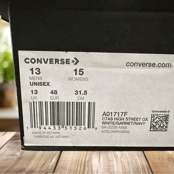 CONVERSE Chuck Taylor All Star Hi Street OX Low Size 13 Mens 15 Women A01717F - Picture 13 of 15